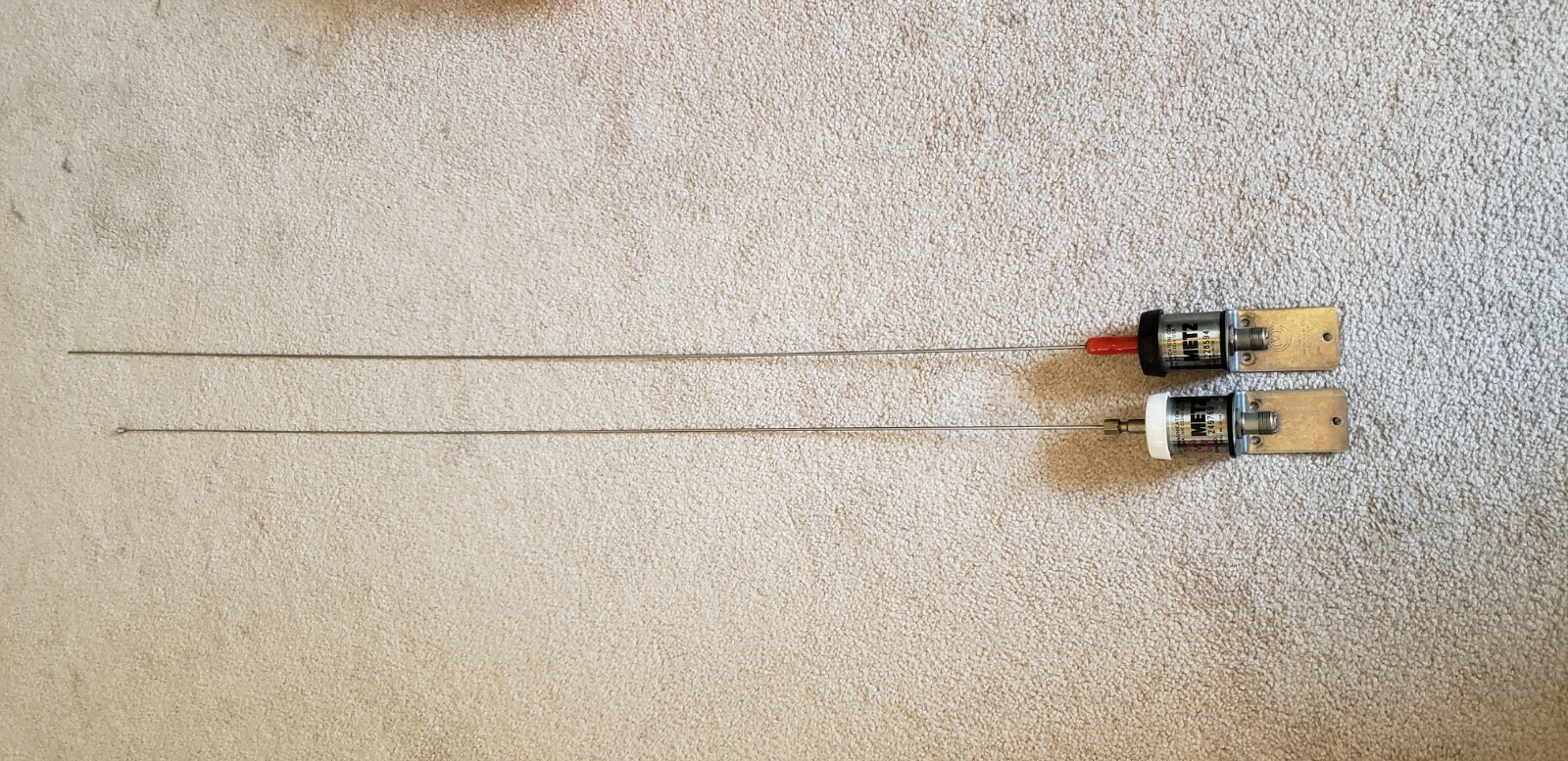 Two (2) Metz Marine 1/2 wave VHF Stainless Antennas