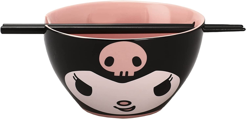 Sanrio Kuromi 20 Oz Ramen Bowl with Chopsticks
