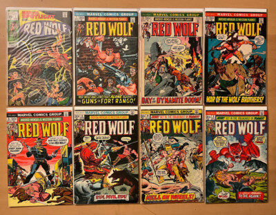 Marvel RED WOLF 8 comic lot WESTERN 1 2 3 5 6 8 9 Spotlight 1