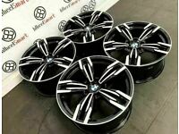 BRAND NEW 19" BMW M6 STYLE ALLOY WHEELS *TYRES AVAILABLE* - GLOSS BLACK DIAMOND CUT FINISH