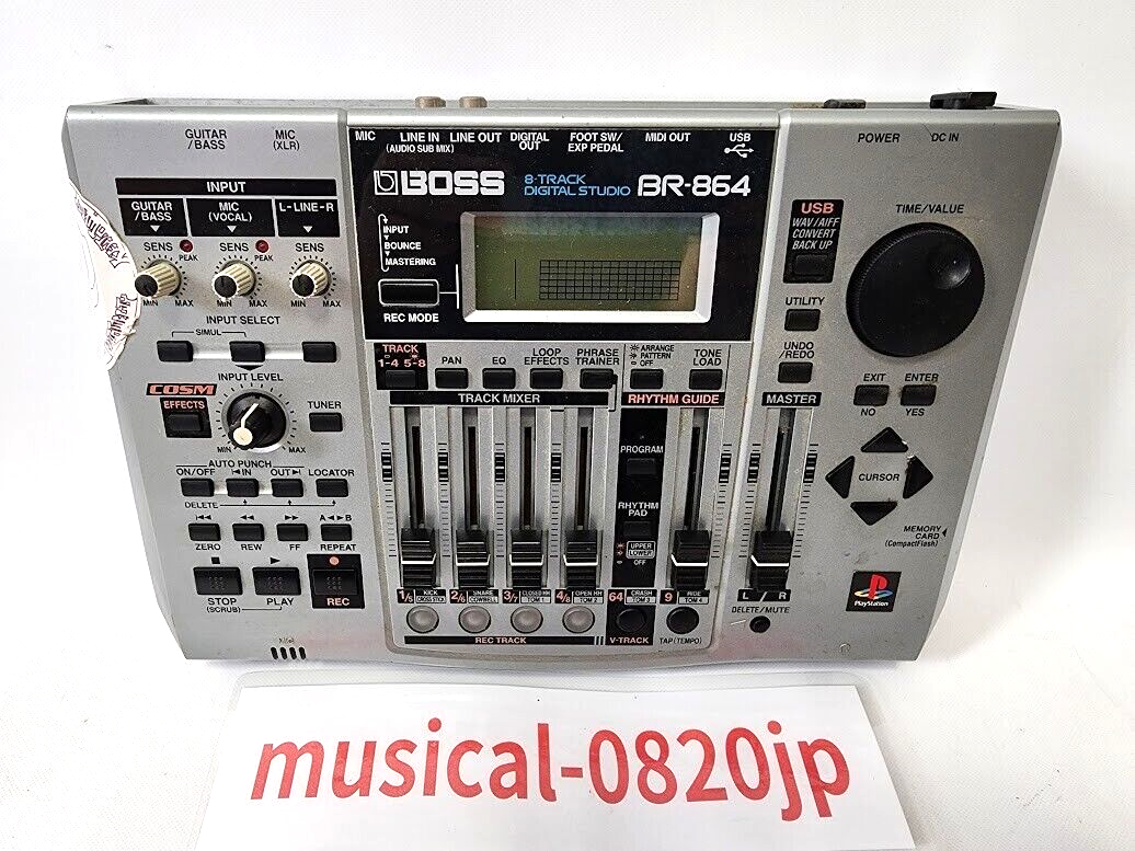 BOSS BR-864 8トラックデジタルレコーディングスタジオ Boss BR864 Digital 8-Track Recorder with Flash Card | zZounds