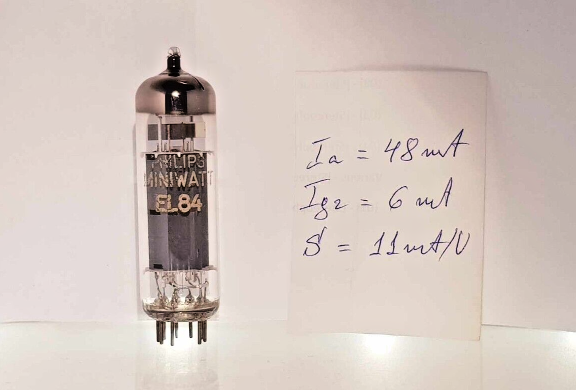 Philips Miniwatt EL84 ヘールレン製 真空管4本マッチド 1 x