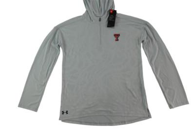 Under Armour NEW Embossed Texas Tech Red Raiders 1/4 Zip Womens S Hoodie Jacket