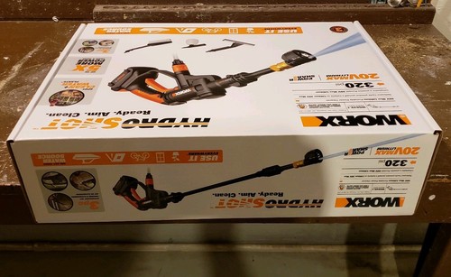 Worx WG629.1 Cordless Hydroshot Portable Power Cleaner 20V Li-ion (2.0Ah) 320PSI