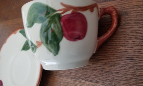 Vintage Franciscan Apple Cup and Saucer