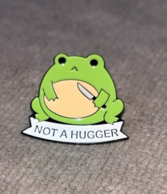BUY 2 GET 1 FREE Not a Hugger Funny Enamel Pin Puffer Fish Frog Cactus Hedgehog