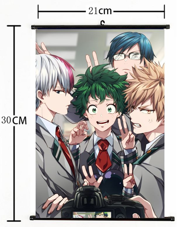 1653 Anime Boku no hero academia My Hero Academia Wall Scroll Poster cosplay A