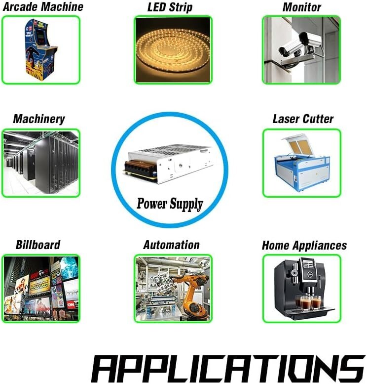 Switching Mode Power Supply Transformer AC-DC 12V 30A 360W Regulated Adapter