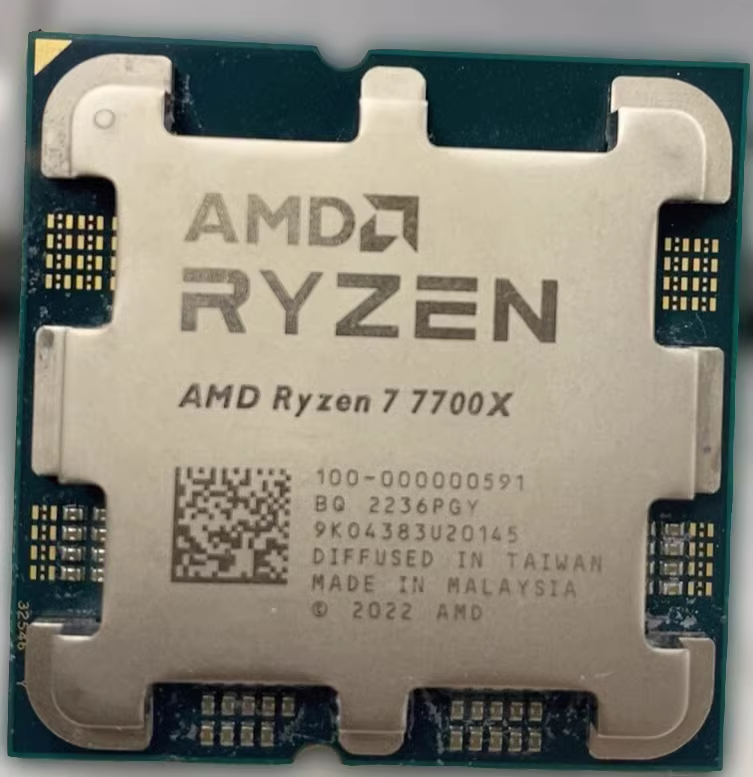 CPU AMD Ryzen 7 7700X 4.5GHz-5.4GHz AM5 AMD Ryzen 7 7700X - Zen 4 8-Core 4.5 GHz - Socket AM5 - 105W