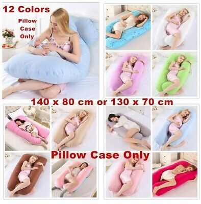 Pregnancy Pillow Maternity U Shaped Cotton Full Body Pillow / Case Sleep Support