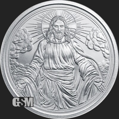 2024 CHRIST IS COMING BU New 1oz .999 Fine Silver Round GSM IN A CAPSULE