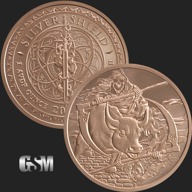 1 oz Copper Round – Peace Dollar