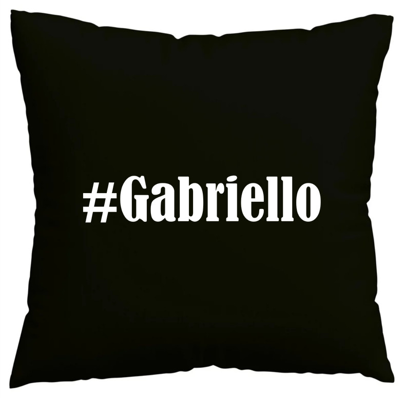 Kissenbezug #Gabriello I Love Gabriello Schwarz 111978