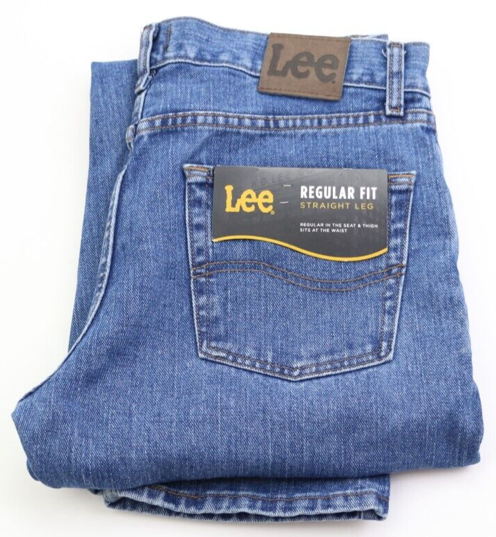 Мужские джинсы Lee Regular Fit с прямыми штанинами, размер W33 L30, 100% хлопок, новые