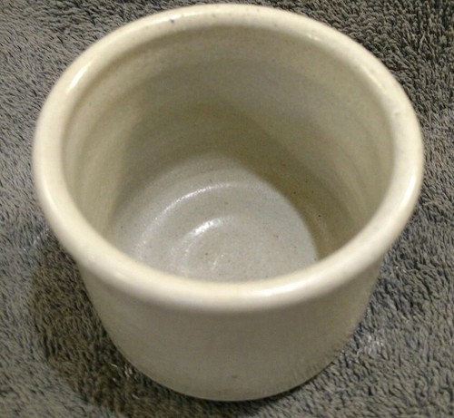 EUC Advertising CERAMIC Stoneware HARCOURT Iowa COUNTRY TREASURES MINI crock