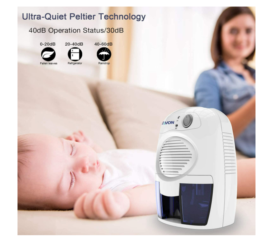 Deshumidificador De Humedad Para Basement Small Bedroom Casa 500ml 225 sq ft New