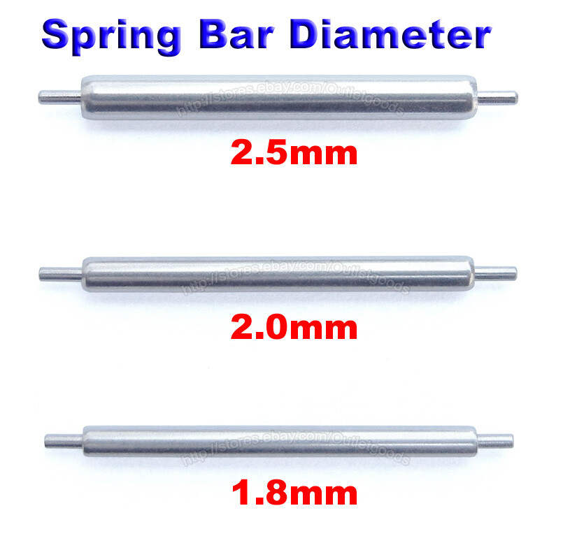 Shoulderless spring bars best sale