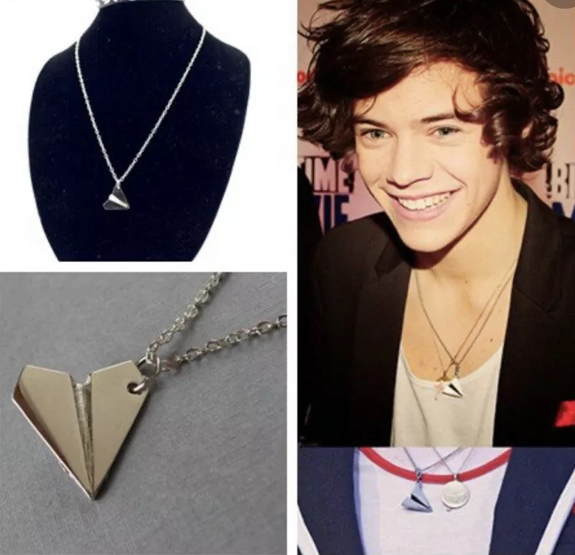 One Direction Harry Styles Golden Paper Airplane Necklace Pendant Plane Usa Kupit S Dostavkoj Iz Ssha Cena 1 471 Rub