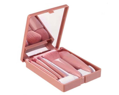 5 Pcs Easy-taken Travel Makeup Brush Set Mini Complete Function Cosmetic Brushes