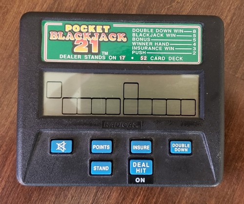 Radica Pocket Poker 3000 #1310 AND Blackjack 21 #1350 Electronic Handheld Game
