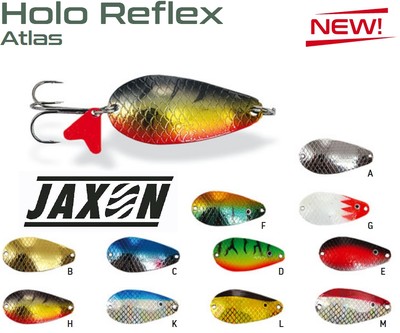 17G JAXON ATLAS HOLO REFLEX PREDATORS SPOON LURES SEA TROUT SALMON PIKE PERCH