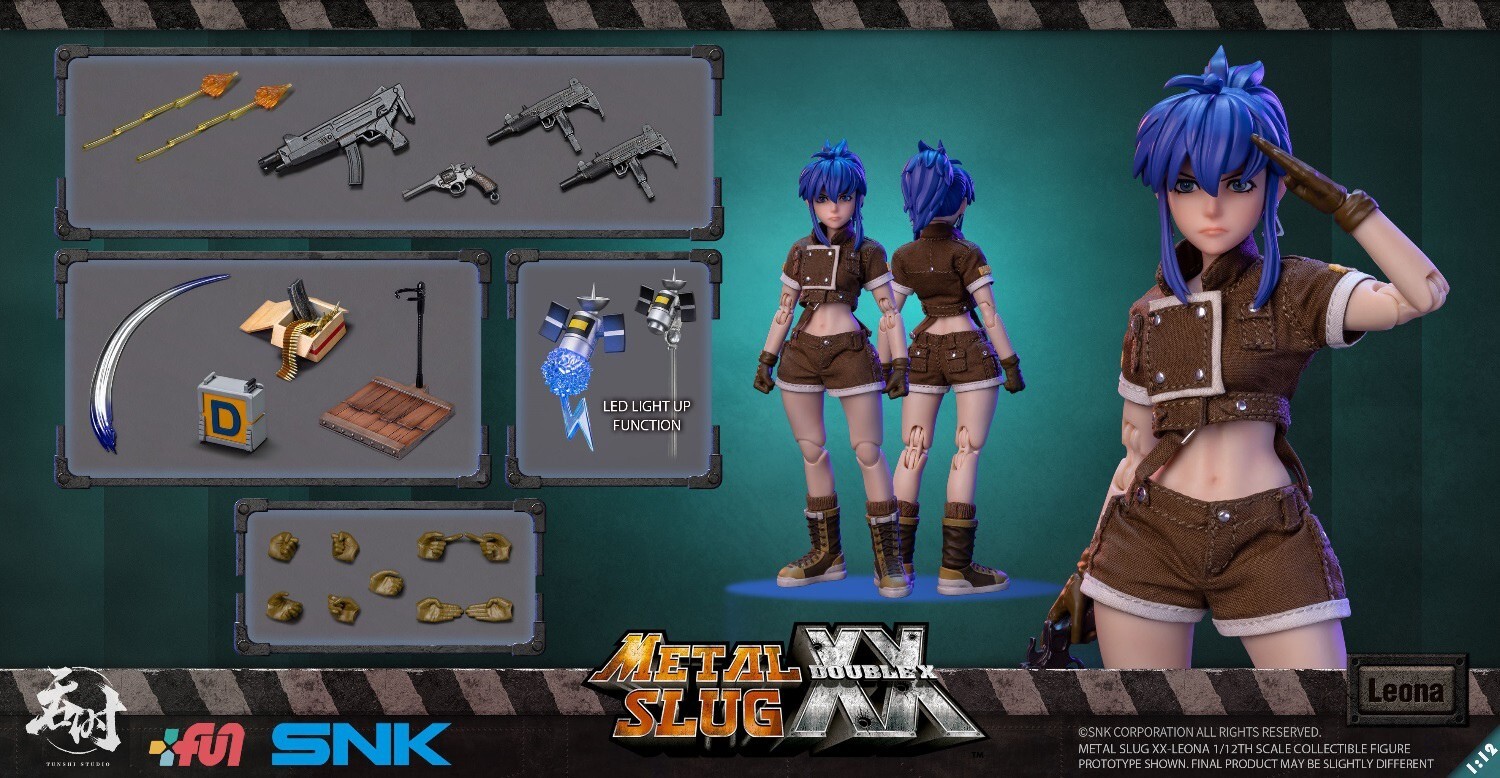 As.Leona Tunshi Studio 1/12 Metal Slug XX Leona Action Figure
