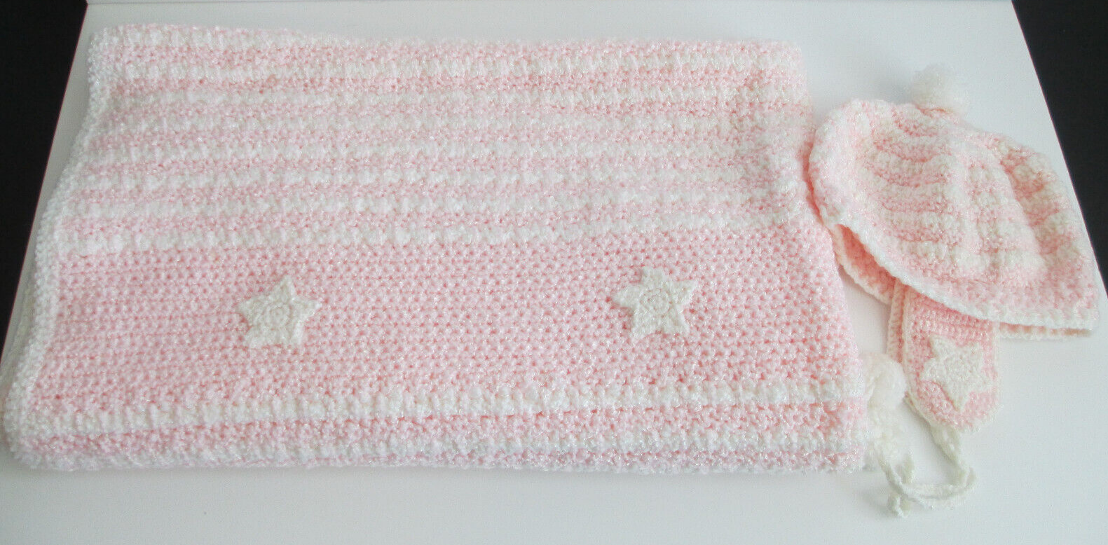 Afghan Stars Hat Set Of 2 40 X 41