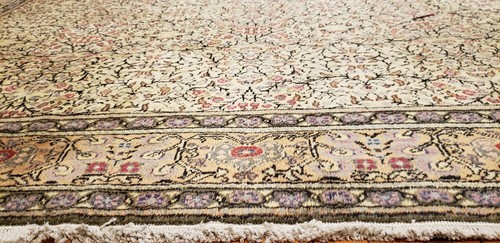 Beautiful Antique 1940-1950's Muted Dye, Wool Pile Legendary Kayseri Rug 7x10ft