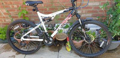 Paradox Apollo full suspen 26" wheel, 19" frame, 21 gear bicycle. Good condition