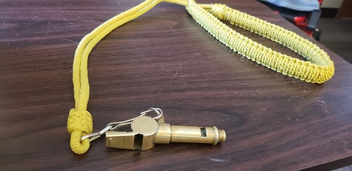 Rare Vintage Metropolitan/thunderer Police Whistle And Police Lanyard