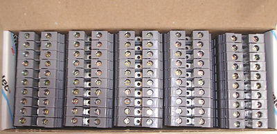 50 pack New Entrelec 5118 VDE M 6/8  #8 AWG wire size terminal block 0115 118 11