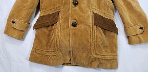 Vintage Cortefiel Corduroy Jacket Coat Brown Size 40