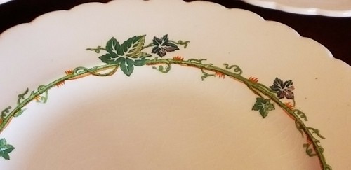 19th CENTURY SALAD DESSERT PLATES  PORCELAIN Rare J.DEFRIES AND SONS LONDON