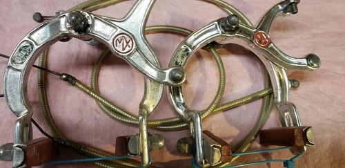 Old Bmx Mongoose Californian Pro Class Brake Set Caliper Cables Levers Expert 84