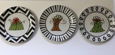 Pier 1 Imports “Christmas Treats&quot; Appetizer Plates / Decor Plates &quot;7-1/