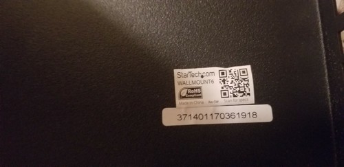 STARTECH.COM WALLMOUNT6 EQUIPMENT MOUNTING PATCH PANEL