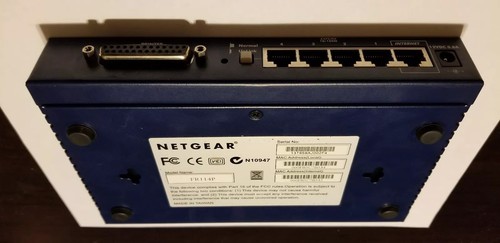 Netgear FR114P Firewall Cable/DSL Router with Print Server