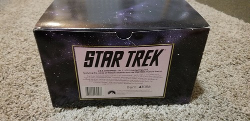 Star Trek USS Enterprise NCC-1701 Lighted Figurine With Music & Voice 47056