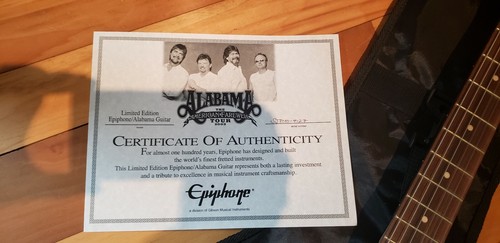 Signed Epiphone Alabama Farewell Tour Guitar