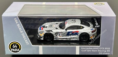 PARA64 Paragon Mercedes-AMG GT3 Evo 2022 Gulf 12hr Ram Racing #8 D2 Livery 1:64