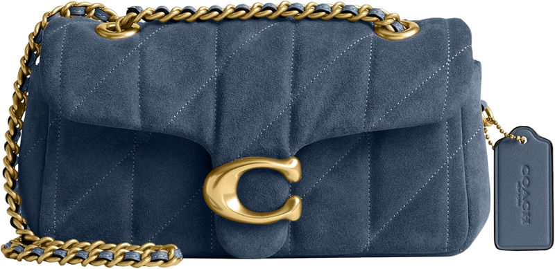 COACH Crystal Embellished Leather Tabby Shoulder Bag 20
