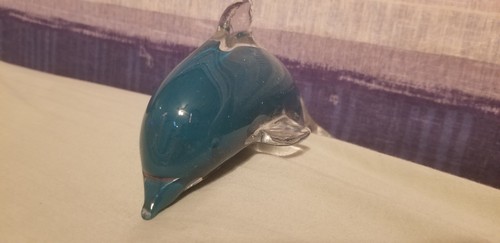 Glass Dolphin Figurine