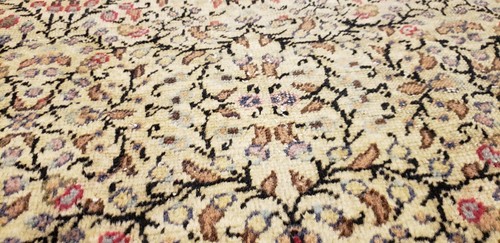 Beautiful Antique 1940-1950's Muted Dye, Wool Pile Legendary Kayseri Rug 7x10ft