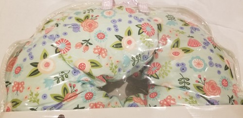 Boppy Pillow and  Slipcover  green floral new in bag