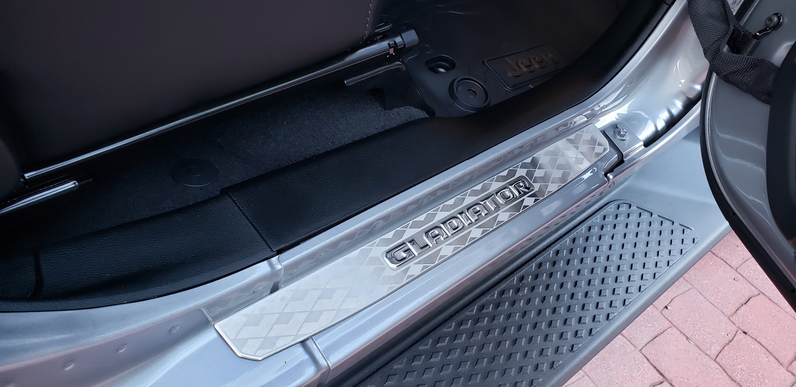 20202021 Jeep Gladiator Stainless Steel Door Sill Guards Mopar OEM eBay