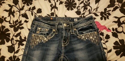 Miss Me Little Girl Jeans Size 10 Bling Rhinestone