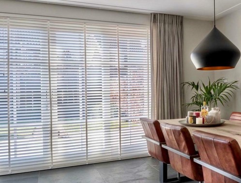 Verbazingwekkend ≥ houten jaloezie | Luxaf | shutters | wit | met band 95x250cm XX-36