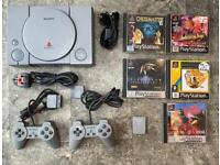 PLAYSTATION 1 CONSOLE AND GAMES. PS1