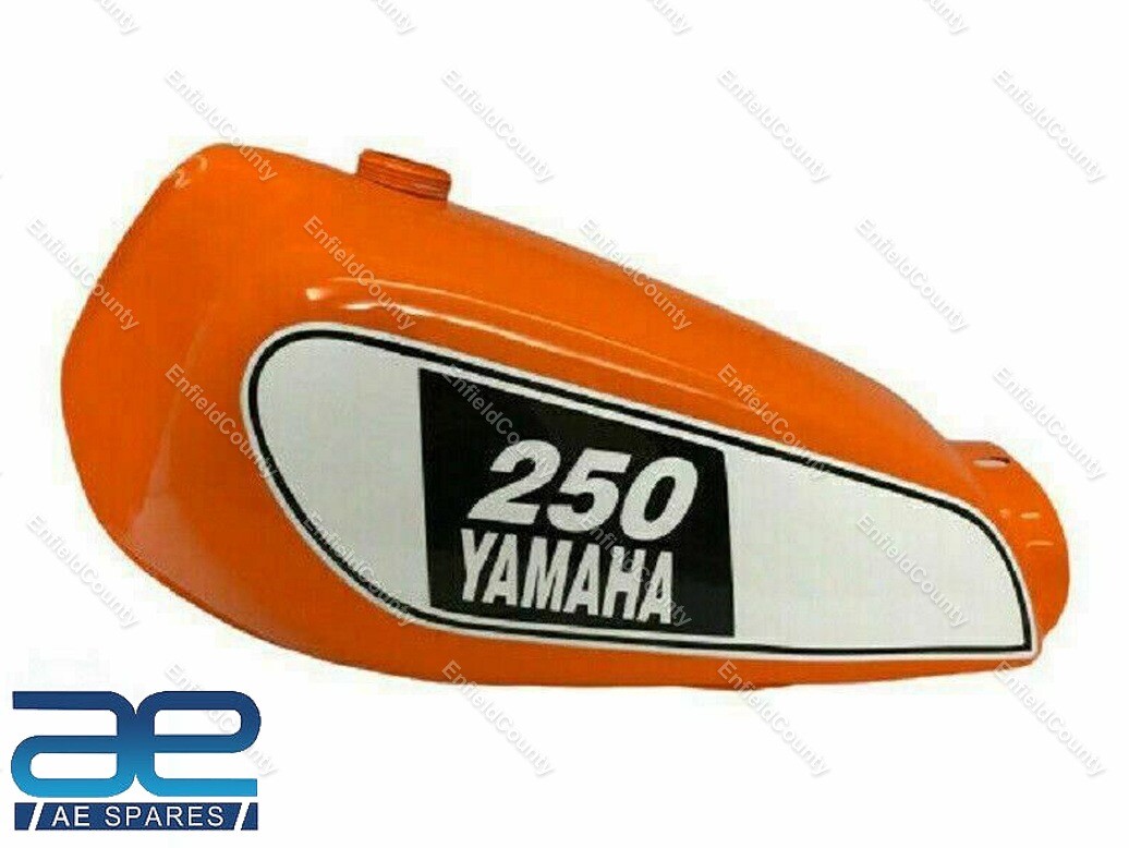 FOR YAMAHA XT 250 3Y3 4Y1 Orange Gas Fuel Petrol Tank 1980-1990 