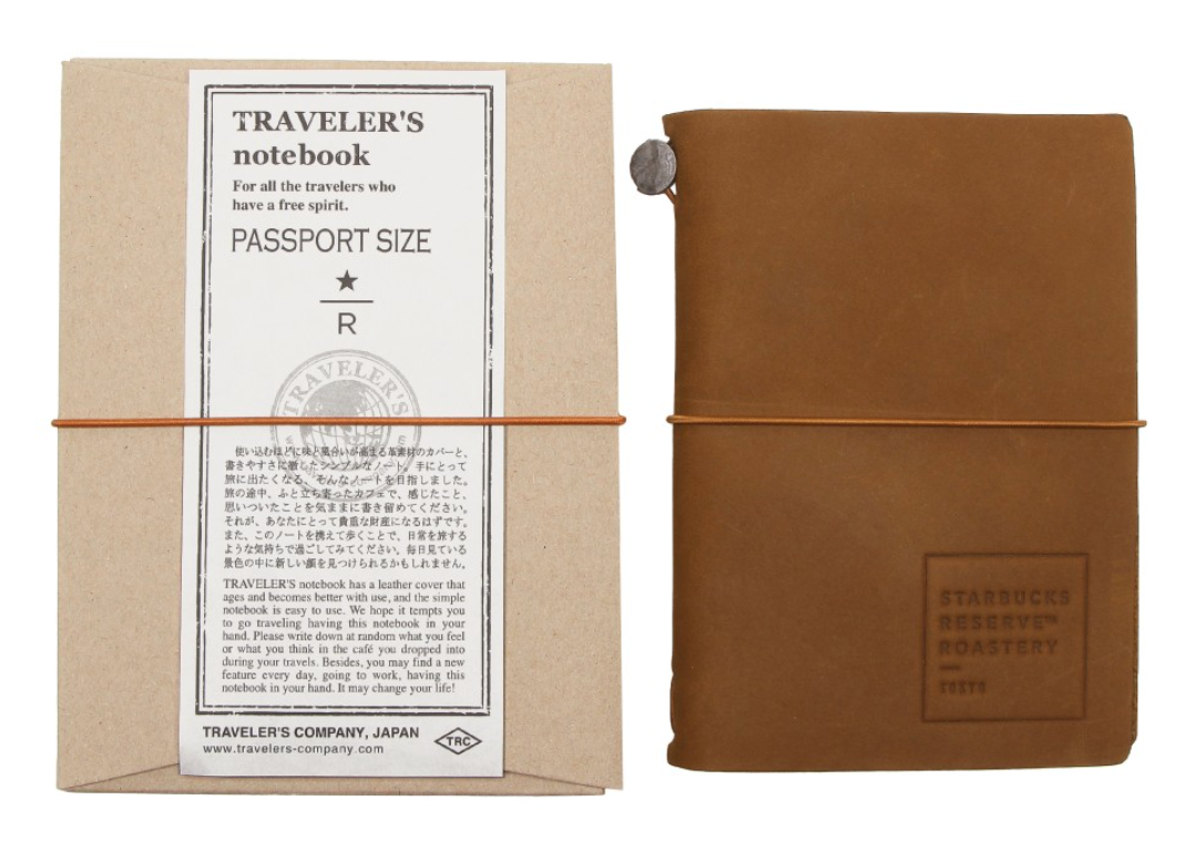STARBUCKS TRAVELER'S notebook ブラウン Traveler's Notebook Starter Kit Regular Size STARBUCKS